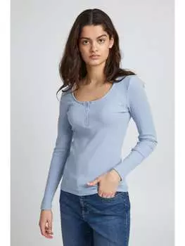 Лонгслив ICHI, цвет blaugrau