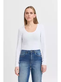 Лонгслив ICHI Longsleeve, белый