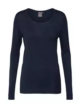 Лонгслив Ichi MAFA, темно-синий