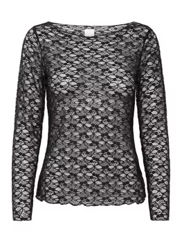 Лонгслив ICHI Shirt Perla, черный