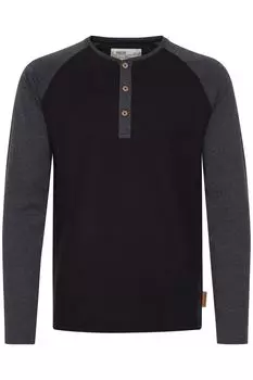 Лонгслив INDICODE Rundhalsshirt, черный