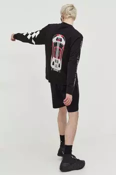 Лонгслив из хлопка Hugo, черный