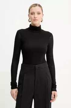 Лонгслив из шерсти Liviana Conti, черный