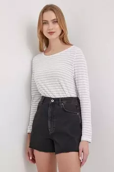 Лонгслив из смесового льна JADE. Pepe Jeans, белый