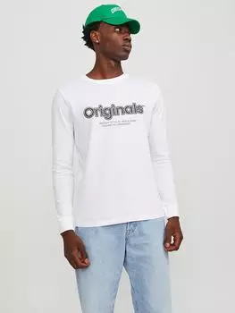 Лонгслив Jack & Jones, белый