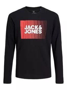 Лонгслив Jack & Jones, черный