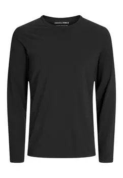 Лонгслив Jack & Jones Jack & Jones Pullover mit Rundhals JJEBASIC O NECK TEE, черный