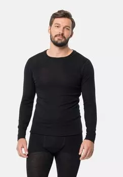 Лонгслив Jack Wolfskin, черный
