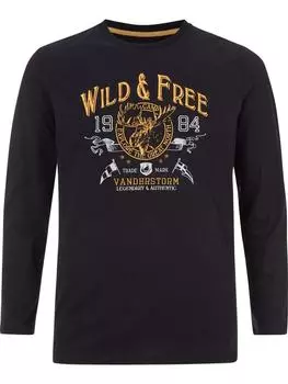 Лонгслив Jan Vanderstorm, черный