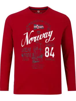 Лонгслив Jan Vanderstorm, красный