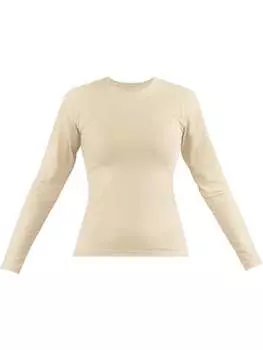 Лонгслив Janice Damen Langarmshirt hochgeschlossen Niska, бежевый