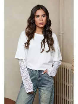 Лонгслив Josfine, белый