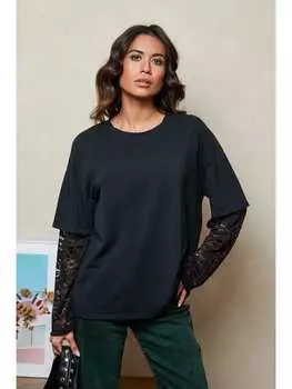 Лонгслив Josfine, черный