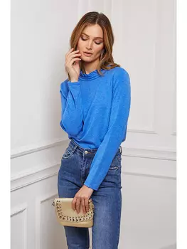 Лонгслив Josfine Funel, синий