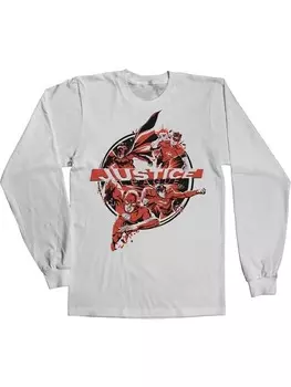 Лонгслив Justice League, белый