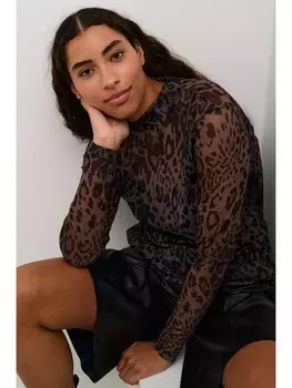 Лонгслив Kaffe, черный