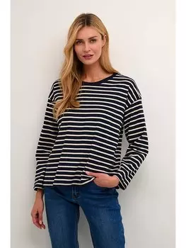 Лонгслив Kaffe, черный/белый