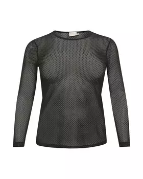 Лонгслив Kaffe Curve FLOCKU, черный