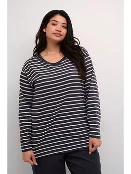 Лонгслив Kaffe, цвет anthrazit/wei