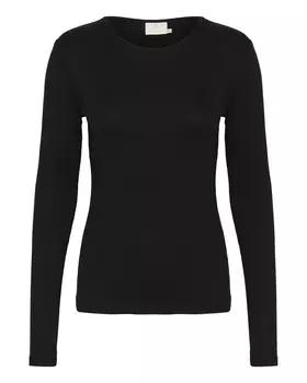 Лонгслив Kaffe Shirt Carna, черный