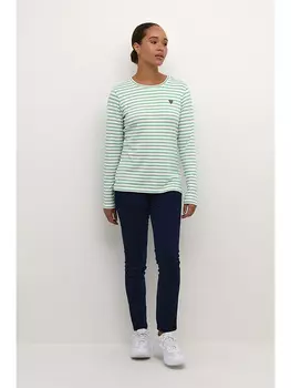 Лонгслив Kaffe, зеленый