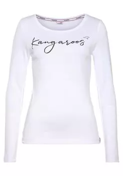 Лонгслив Kangaroos, белый