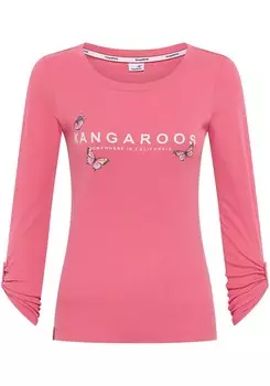 Лонгслив KangaROOS Shirt, темно-розовый