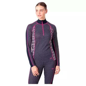 Лонгслив Kari Traa Lekker half zip, синий