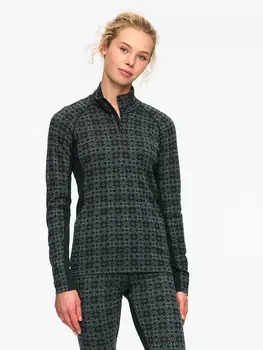 Лонгслив KARI TRAA, темно-зеленый