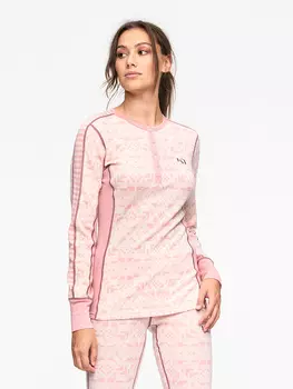 Лонгслив KARI TRAA Woll, розовый