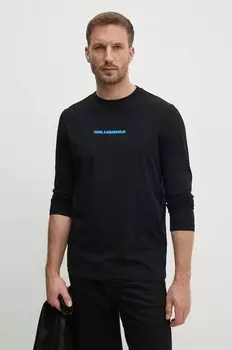 Лонгслив Karl Lagerfeld, черный