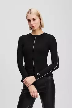 Лонгслив Karl Lagerfeld, черный