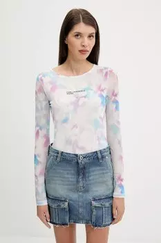 Лонгслив Karl Lagerfeld Jeans, белый