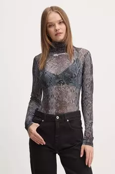 Лонгслив Karl Lagerfeld Jeans, серый