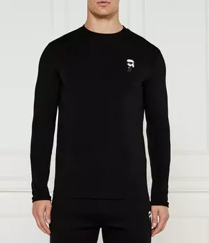 Лонгслив Karl Lagerfeld Regular Fit, черный