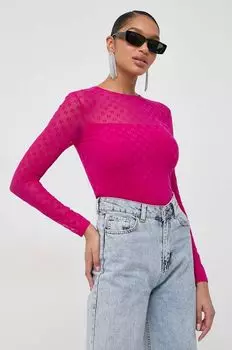 Лонгслив Karl Lagerfeld, розовый