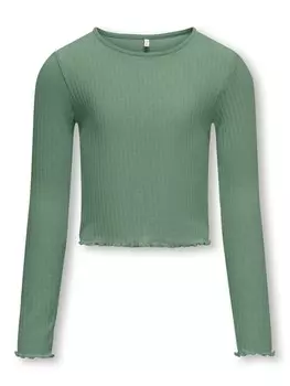 Лонгслив KIDS ONLY Langarmshirt KOGNELLA L/S O-NECK TOP, цвет hedge green