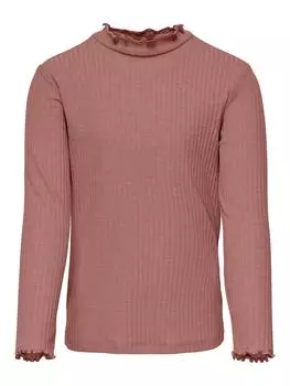 Лонгслив KIDS ONLY Langarmshirt KONNELLA L/S HIGH NECK TOP, цвет burlwood