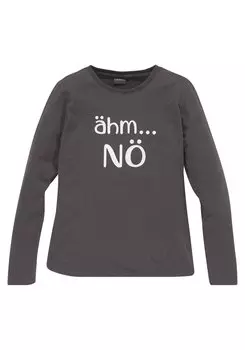 Лонгслив Kidsworld, пятнистый черный