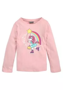 Лонгслив Kidsworld, розовый/розовый