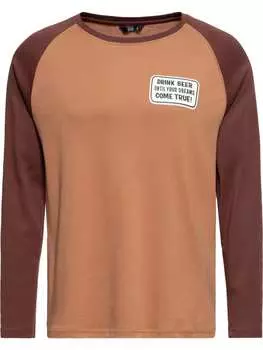 Лонгслив King Kerosin, коричневый