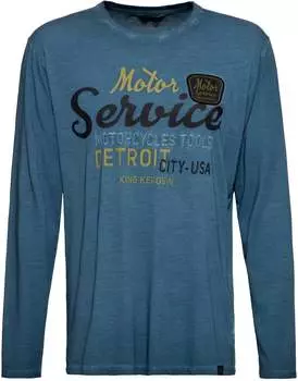 Лонгслив King Kerosin, синий