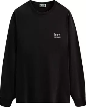 Лонгслив Kith For AMNH Tourist Vintage Long-Sleeve Tee 'Black', черный