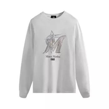 Лонгслив Kith For Rachel Goatley Marlins Long-Sleeve Tee 'White', белый