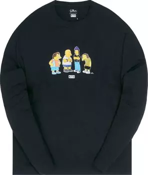 Лонгслив Kith For The Simpsons Bullies Long-Sleeve Tee 'Black', черный