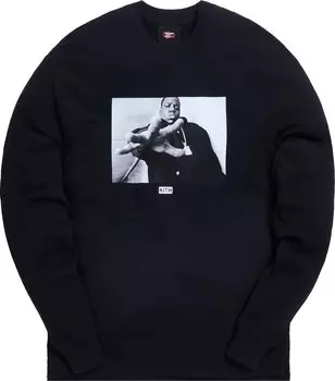 Лонгслив Kith x Biggie Gimme The Loot Long-Sleeve Tee 'Black', черный