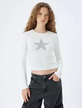 Лонгслив Koton Shirt, экрю