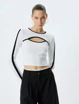 Лонгслив Koton Shirt, белый