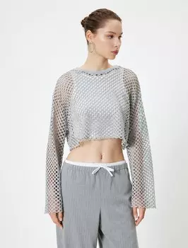 Лонгслив Koton Shirt, серый