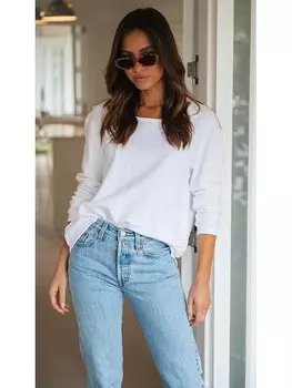 Лонгслив LA Angels, белый